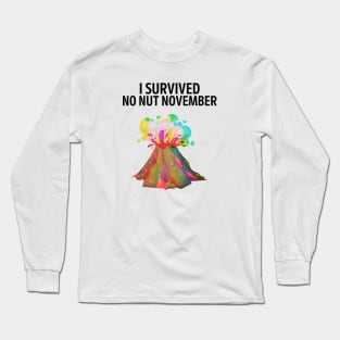 I survived no nut november Long Sleeve T-Shirt